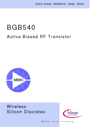 Datasheet BGB540 manufacturer Infineon
